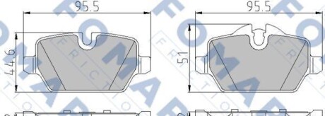 Комплект тормозных колодок - FOMAR FO 928481