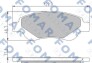 Комплект гальмівних накладок, дискове гальмо - (044650H020, 04465YZZDT, 425327) FOMAR FO 929481 (фото 1)