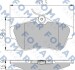 Комплект гальмівних накладок, дискове гальмо - ((425367, 425368, 425497, 77364513, 9467549087)) FOMAR FO 930381 (фото 1)