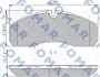 Комплект гальмівних накладок, дискове гальмо - (0034204620, 2996532, 34204620) FOMAR FO 933581 (фото 1)