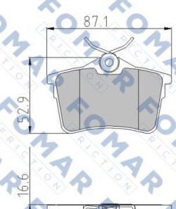 Комплект тормозных колодок - FOMAR FO 935781