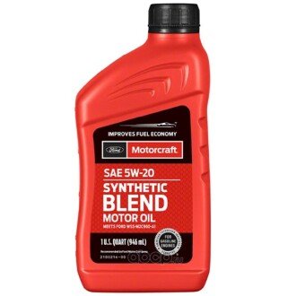 Моторна олива Motorcraft Premium Synthetic Blend 5W-20, 0,946 л (XO5W20Q1SP) - FORD 1081395