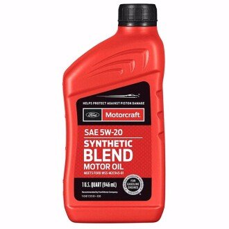 Моторна олива Motorcraft Premium Synthetic Blend 5W-20, 0,946 л (1081395/MXO5W20LSB1) - FORD XO5W20Q1SP (фото 1)