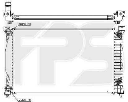 Радиатор - (8E0121251AR, 8E0121251AS, 8E0121251C) FPS 12 A466