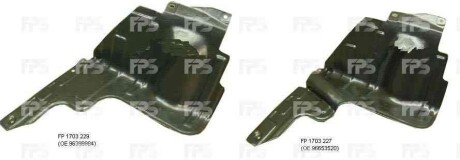 Защита двигателя пра. пластм. 09- - FPS 1703 228