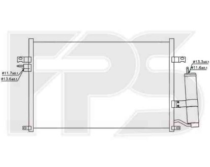 Конденсер - (p96837834, 96484931, P96484931) FPS 17 K337
