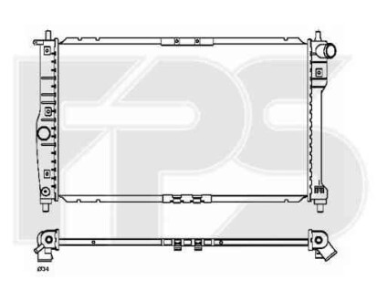 Радиатор - (96351263, P96182261, P96351263) FPS 22 A775