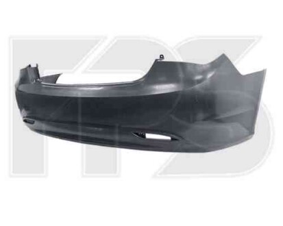 Бампер зад. (один выхлоп) черн. - FPS 3230 950