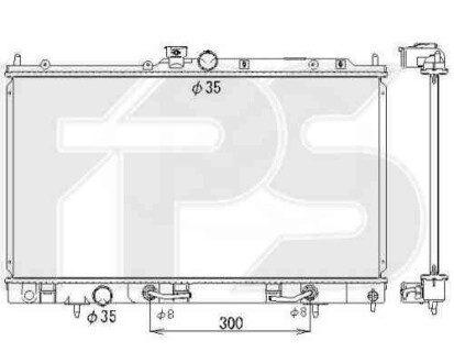 Радиатор - (mr497744, mr968856, mr993259) FPS 48 A1359