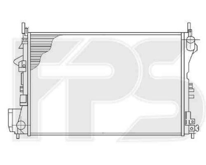 Радиатор - (1300244) FPS 52 A1093