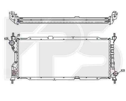 Радиатор - FPS 52 A278