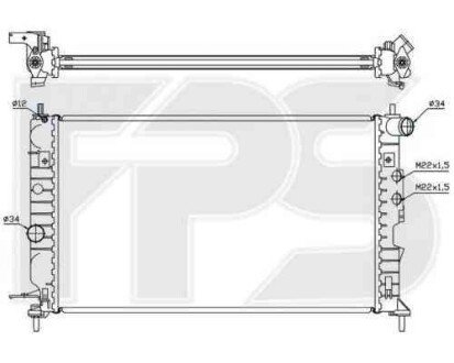 Радиатор - FPS 52 A287