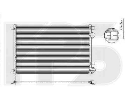Конденсер - (8200115543, 8660002501, 8671017589) FPS 56 K164