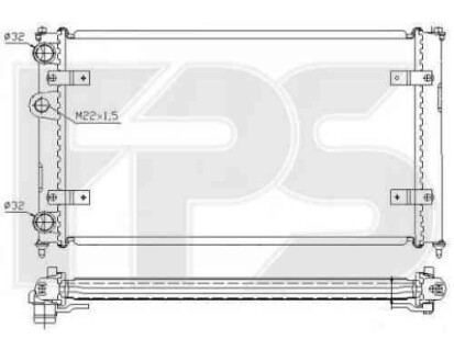 Радиатор - FPS 62 A498