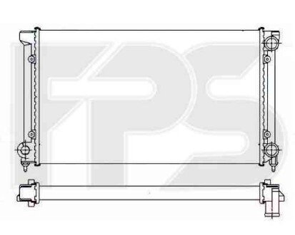 Радиатор, охлаждение двигателя - FPS 74A437