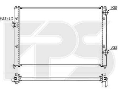 Радиатор - FPS 74 A446