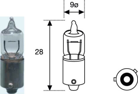 Автолампа H6W, 12V 6W, цоколь BAX9s - FPS AL H6W 12