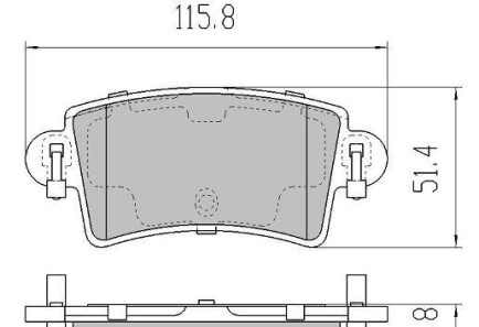 Комплект тормозных колодок, дисковый тормоз - FREMAX FBP-1275