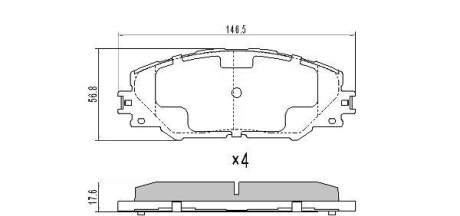 Комплект тормозных колодок, дисковый тормоз - FREMAX FBP-1568