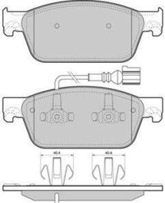 Комплект тормозных колодок, дисковый тормоз - FREMAX FBP-1672