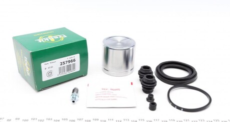 Ремкомплект супорта (переднього) Nissan Juke 10- (d=57mm) (+поршень) (Nissin) - FRENKIT 257966