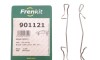 Планка супорта прижимна (к-кт) Ford Fiesta -02 (Ate) - (0K20A33232, 0K24033232, 1000405) FRENKIT 901121 (фото 2)