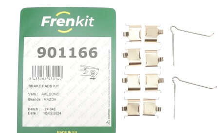 Фото 2 - Комплектуюча колодок FRENKIT 901166