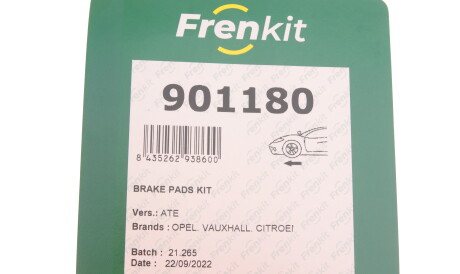 Фото 3 - Комплектующая колодок FRENKIT 901180