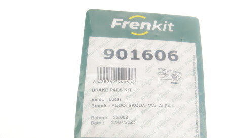 Фото 3 - Комплектуюча колодок FRENKIT 901606