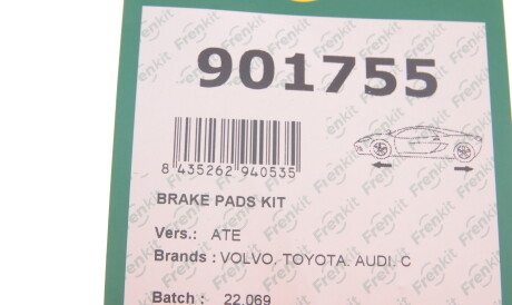 Фото 3 - Комплектующая колодок FRENKIT 901755