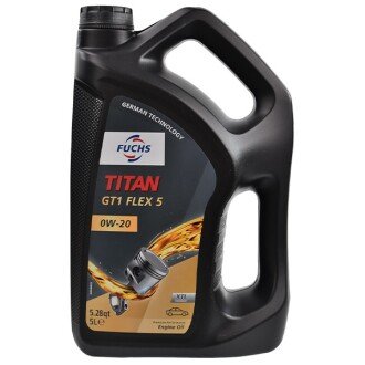 Моторна олива Titan GT1 Flex 5 0W-20, 5 л (602008138) - FUCHS TITANGT1F50W205L