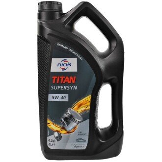 Моторное масло Titan SuperSyn 5W-40, 4 л (600930783) - FUCHS TITAN SUPERS.5W40 4L