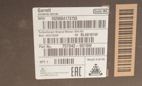 Фото 2 - Автозапчастина GARRETT 757042-9019W