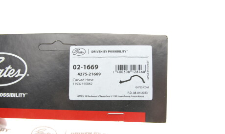 Фото 2 - Автозапчастина Gates 02-1669 (021669)