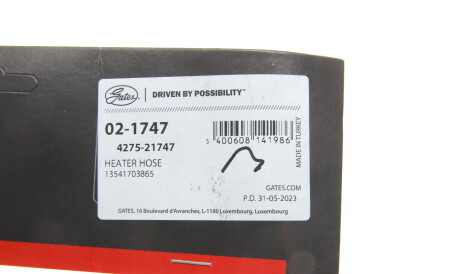 Фото 2 - Автозапчасть Gates 02-1747 (021747)