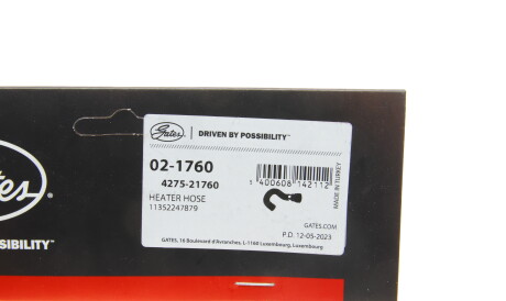 Фото 2 - Автозапчастина Gates 02-1760 (021760)