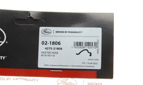 Фото 2 - Автозапчастина Gates 02-1806 (021806)