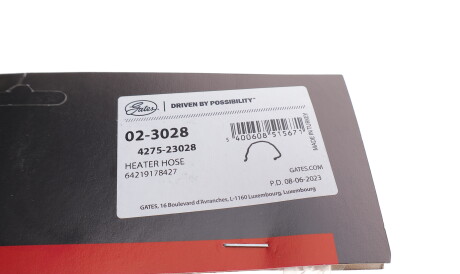 Фото 3 - Патрубок системи охолодження Gates 02-3028 (023028)