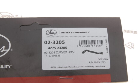 Фото 7 - Патрубок системи охолодження Gates 02-3205 (023205)