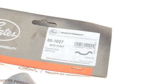 Фото 2 - Патрубок системи охолодження Gates 05-1027 (051027)
