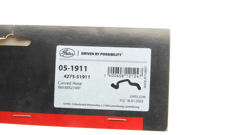 Фото 2 - Патрубок системи охолодження Gates 05-1911 (051911)