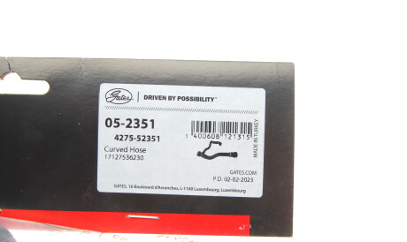 Фото 2 - Патрубок системи охолодження Gates 05-2351 (052351)