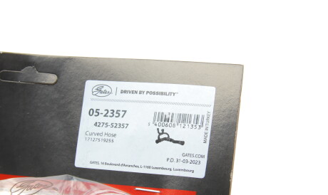 Фото 2 - Патрубок системи охолодження Gates 05-2357 (052357)