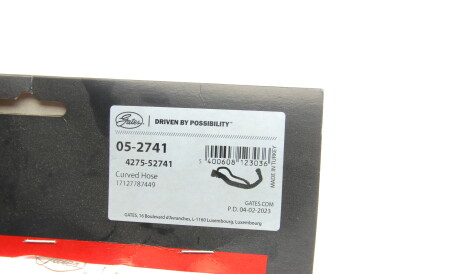 Фото 2 - Патрубок системи охолодження Gates 05-2741 (052741)