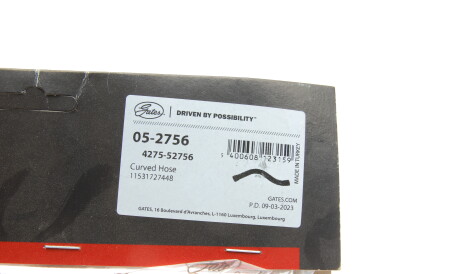 Фото 2 - Патрубок системи охолодження Gates 05-2756 (052756)