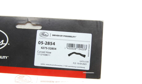 Фото 2 - Патрубок системи охолодження Gates 05-2854 (052854)