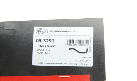 Фото 2 - Патрубок системи охолодження Gates 05-3291 (053291)