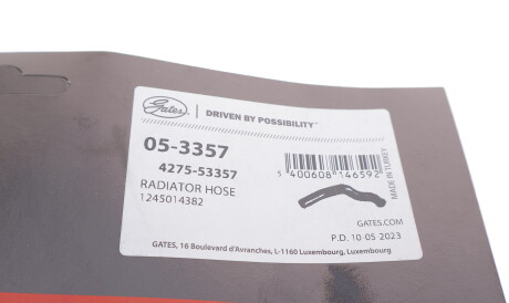 Фото 3 - Патрубок системи охолодження Gates 05-3357 (053357)