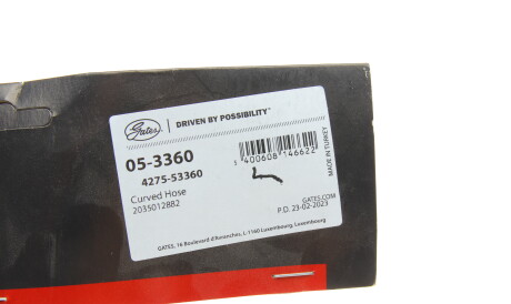 Фото 2 - Патрубок системы охлаждения Gates 05-3360 (053360)