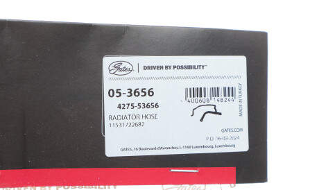 Фото 2 - Патрубок системи охолодження Gates 05-3656 (053656)